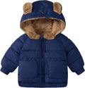 TUONROAD Baby Girls Coats for Toddlers - Warm Bear Hooded Jacket