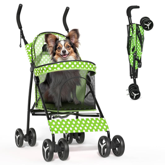 Magshion Compact Pet Stroller for Small-Medium Dogs and Cats