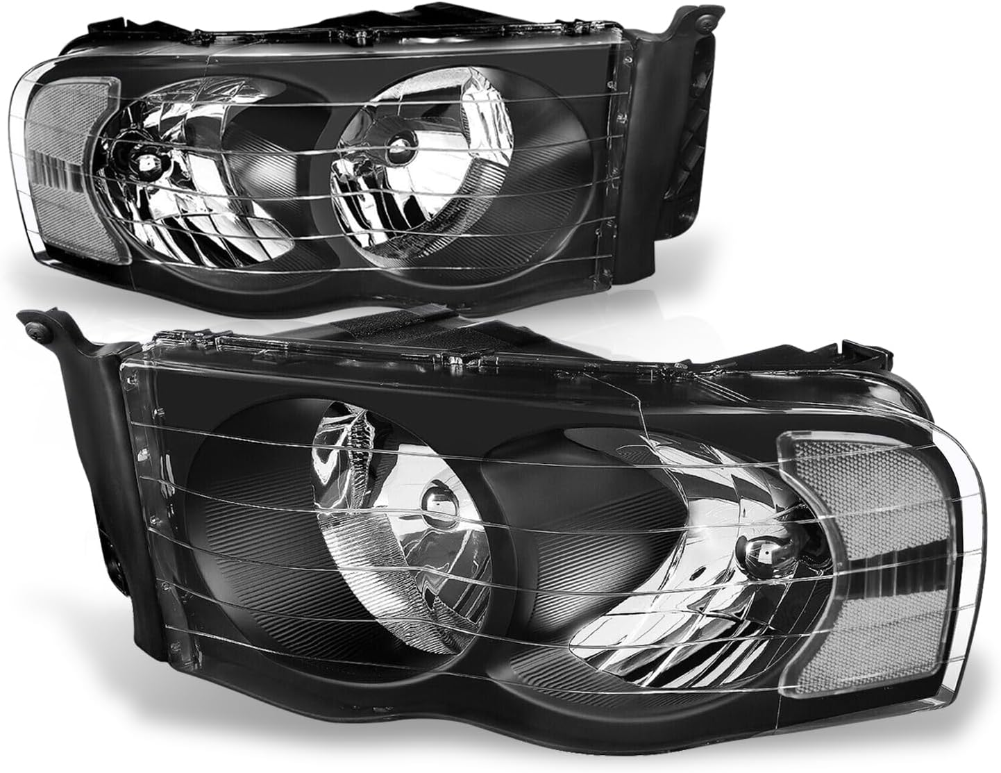 Auto Dynasty Headlights Assembly for 2002-2005 Dodge Ram Models