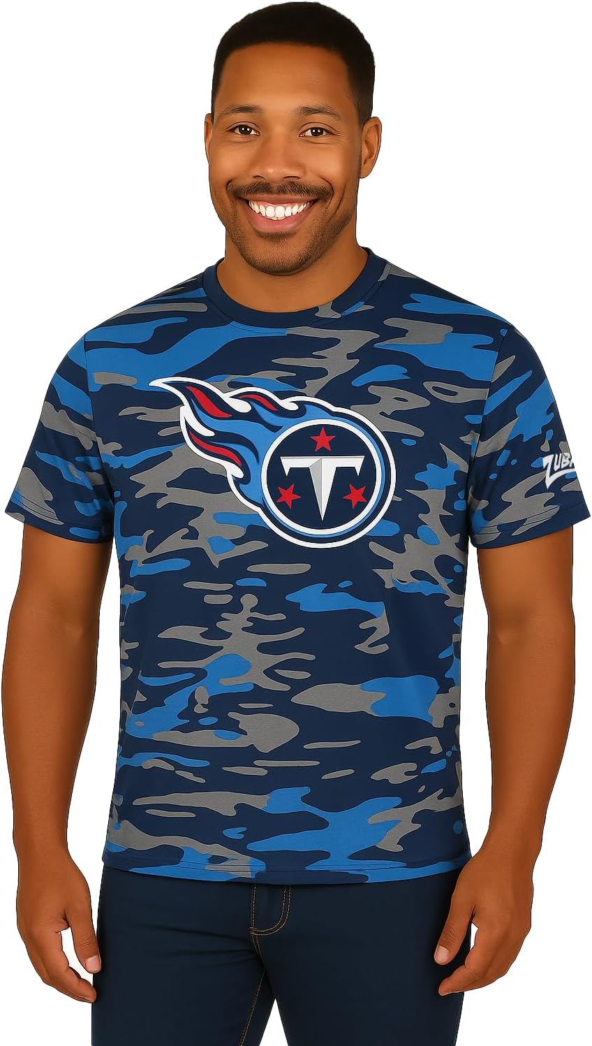 Zubaz NFL Teams Men's Short Sleeve Graphic T-Shirt in Team Colors