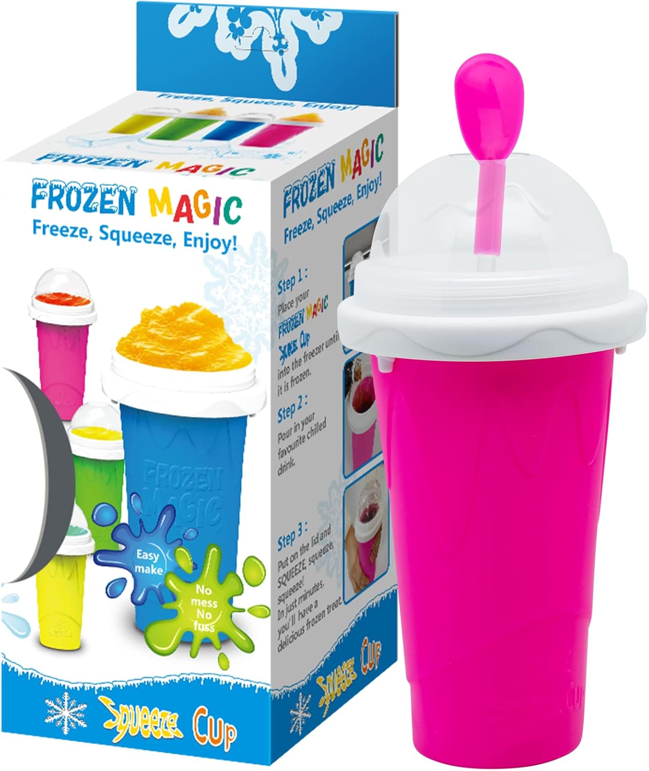 Instant Slushy Maker Cup - Quick Frozen Fun! (Red)