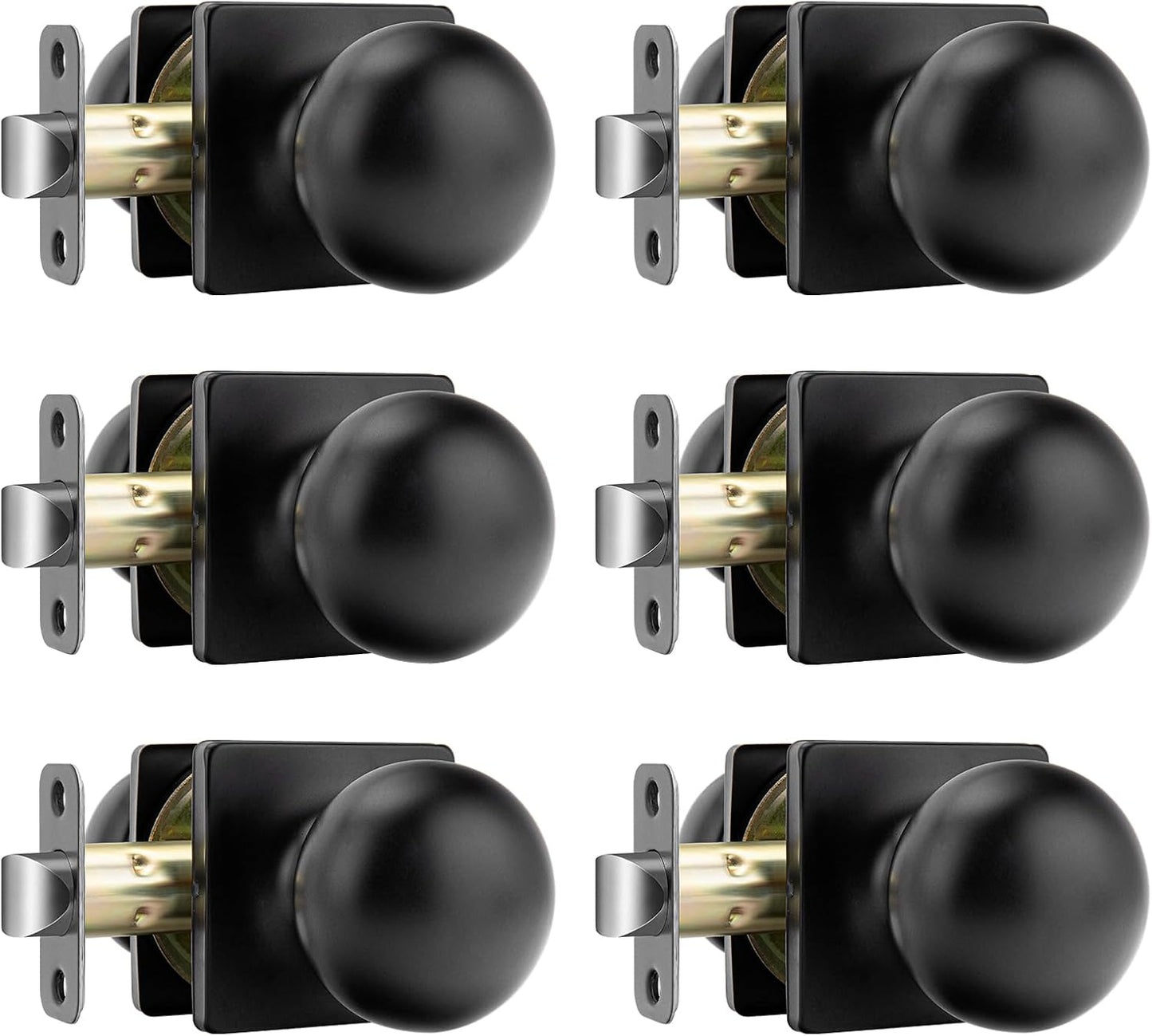 Elegant Black Passage Door Knobs for Modern Home Decor