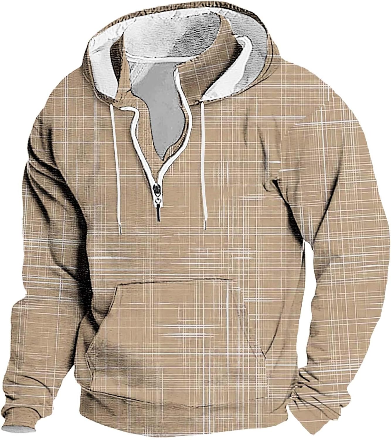 Soft Cotton Quarter-Zip Hoodie with Pockets - Comfy & Stylish!