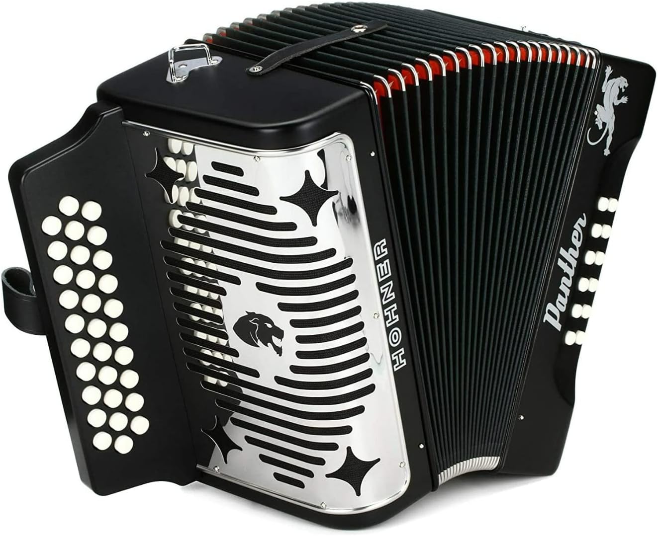 Hohner Panther 3-Row Diatonic Accordion for Music Lovers