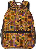 African Backpack Laptop Bag with Tribe Pattern - Travel Ready