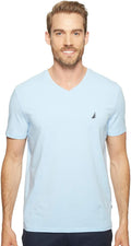 Nautica Mens Short Sleeve Solid Slim Fit V-Neck T-Shirt - Slim Casual