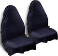 Car Seat Towel Cover 2pcs Universal Front Seat Protector - Navy