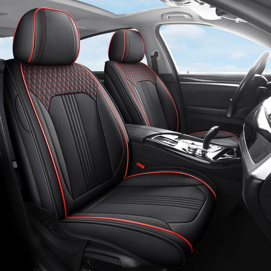Leather Car Seat Covers Full Set for Cars, SUVs, and Trucks