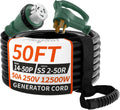 50 Amp Generator Cord 50FT Twist Lock RV Extension Cord - Emergency