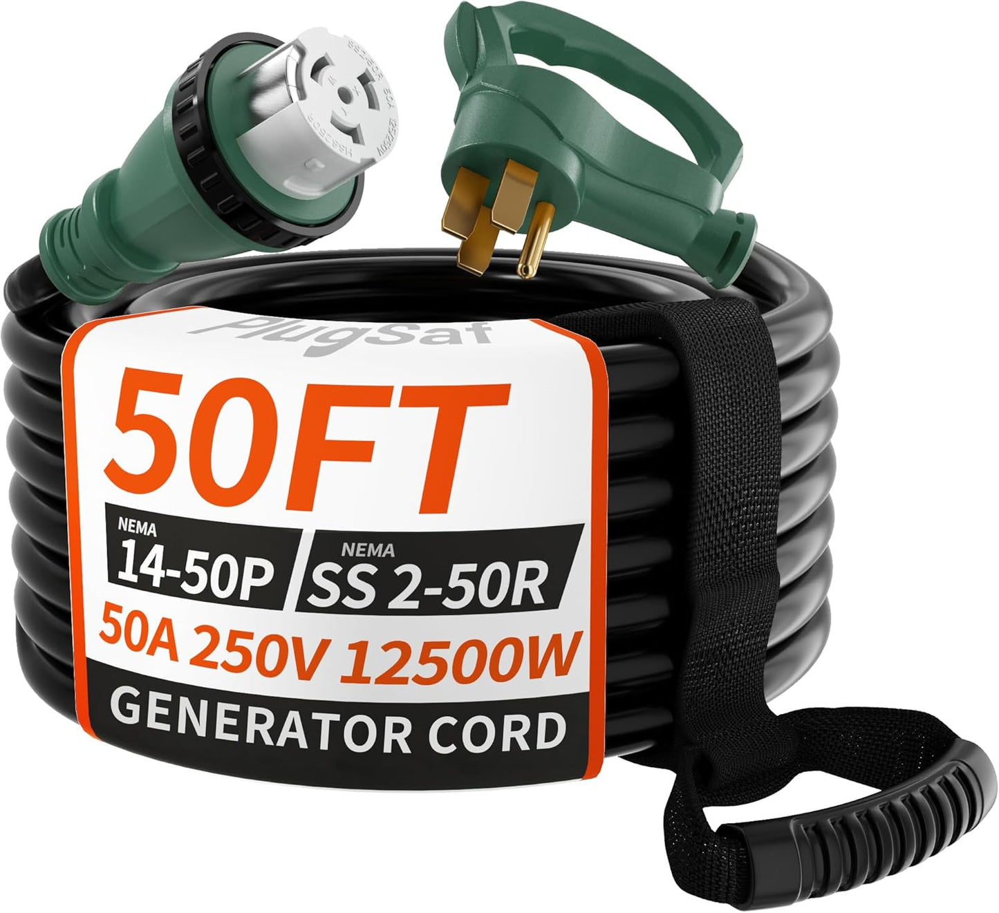 50FT 50 Amp Generator Cord for RV and House Power Needs