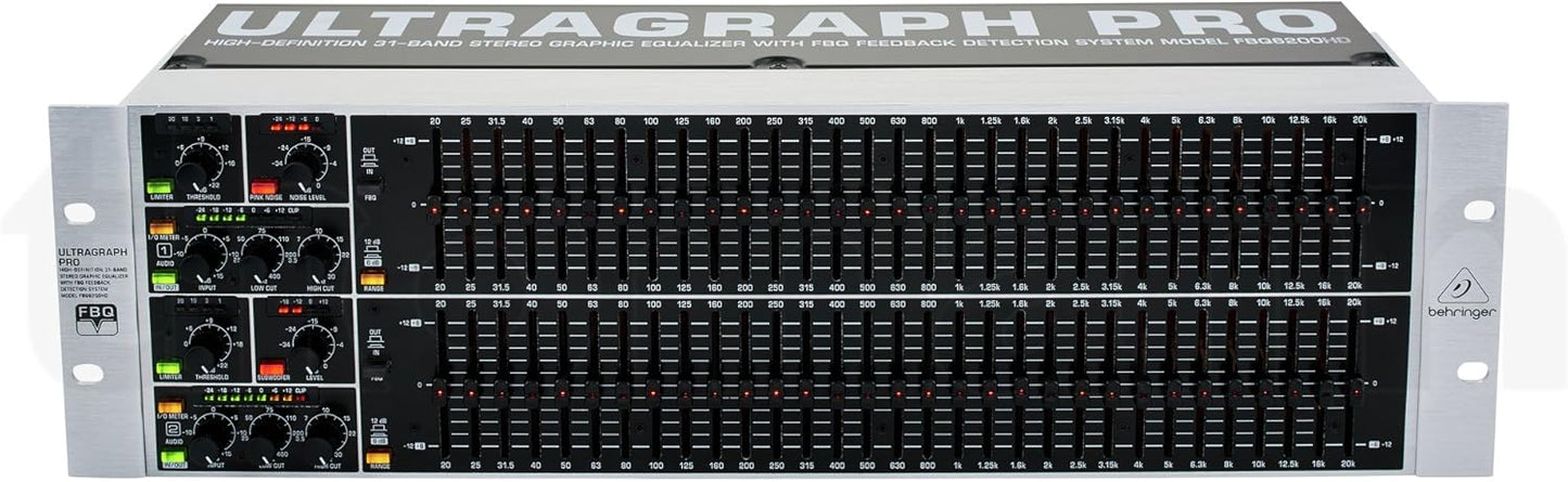 Behringer ULTRAGRAPH PRO FBQ6200HD: High-Definition 31-Band Equalizer