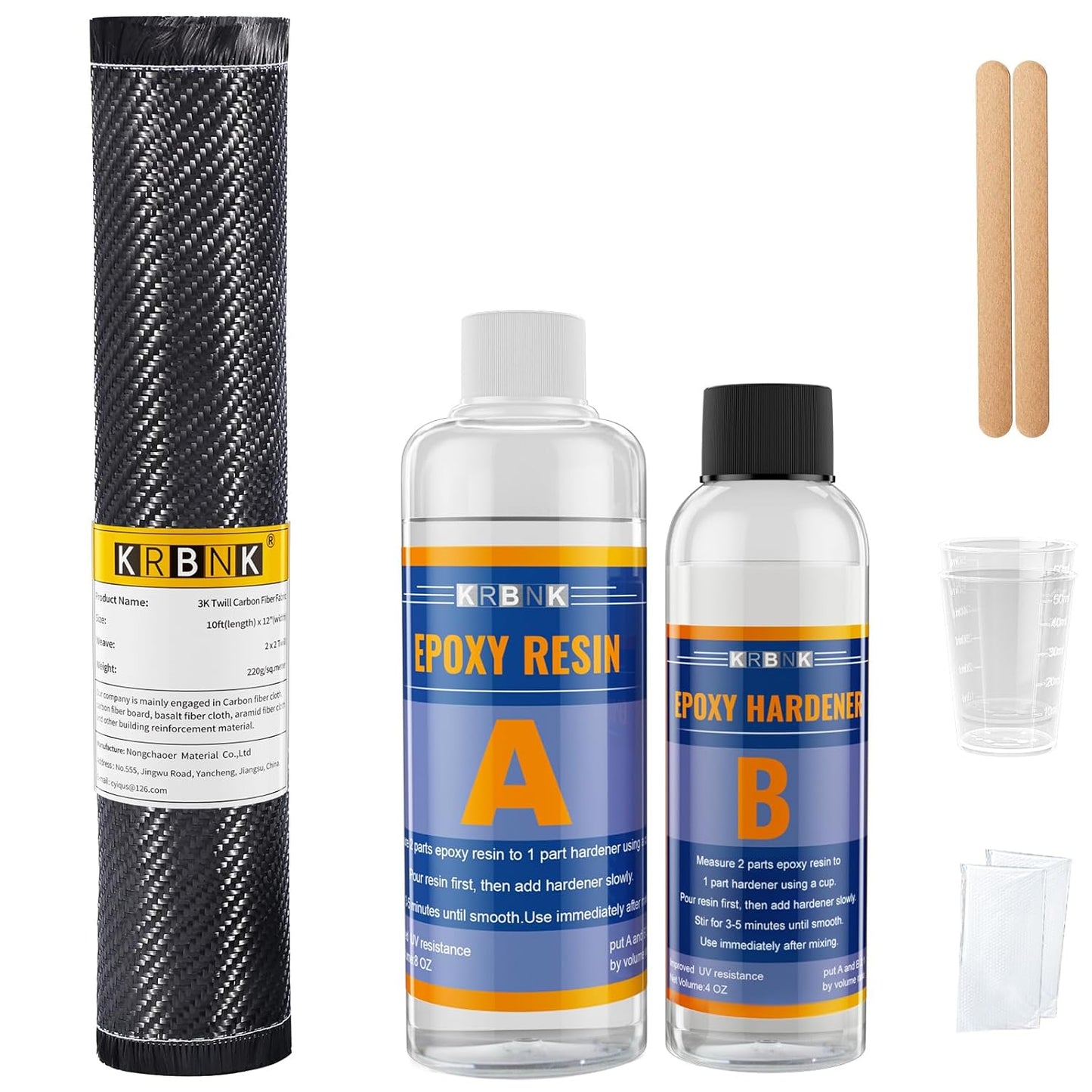 10FT Carbon Fiber Repair Kit for DIY Projects and Repairs