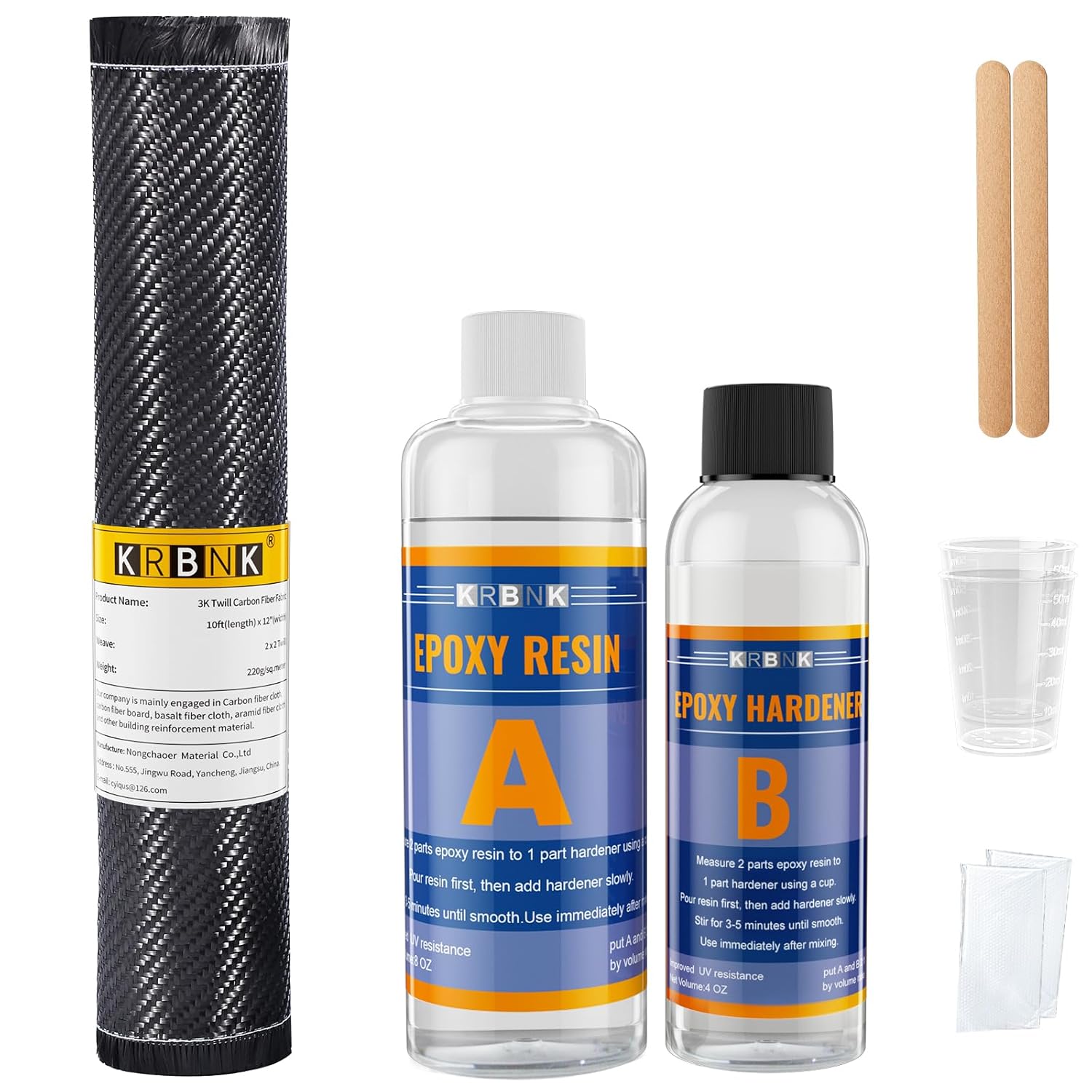 10FT Carbon Fiber Repair Kit for DIY Projects and Repairs