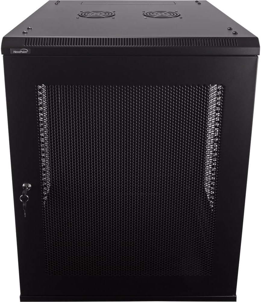 NavePoint 15U Deluxe IT Wallmount Cabinet for Network Racks