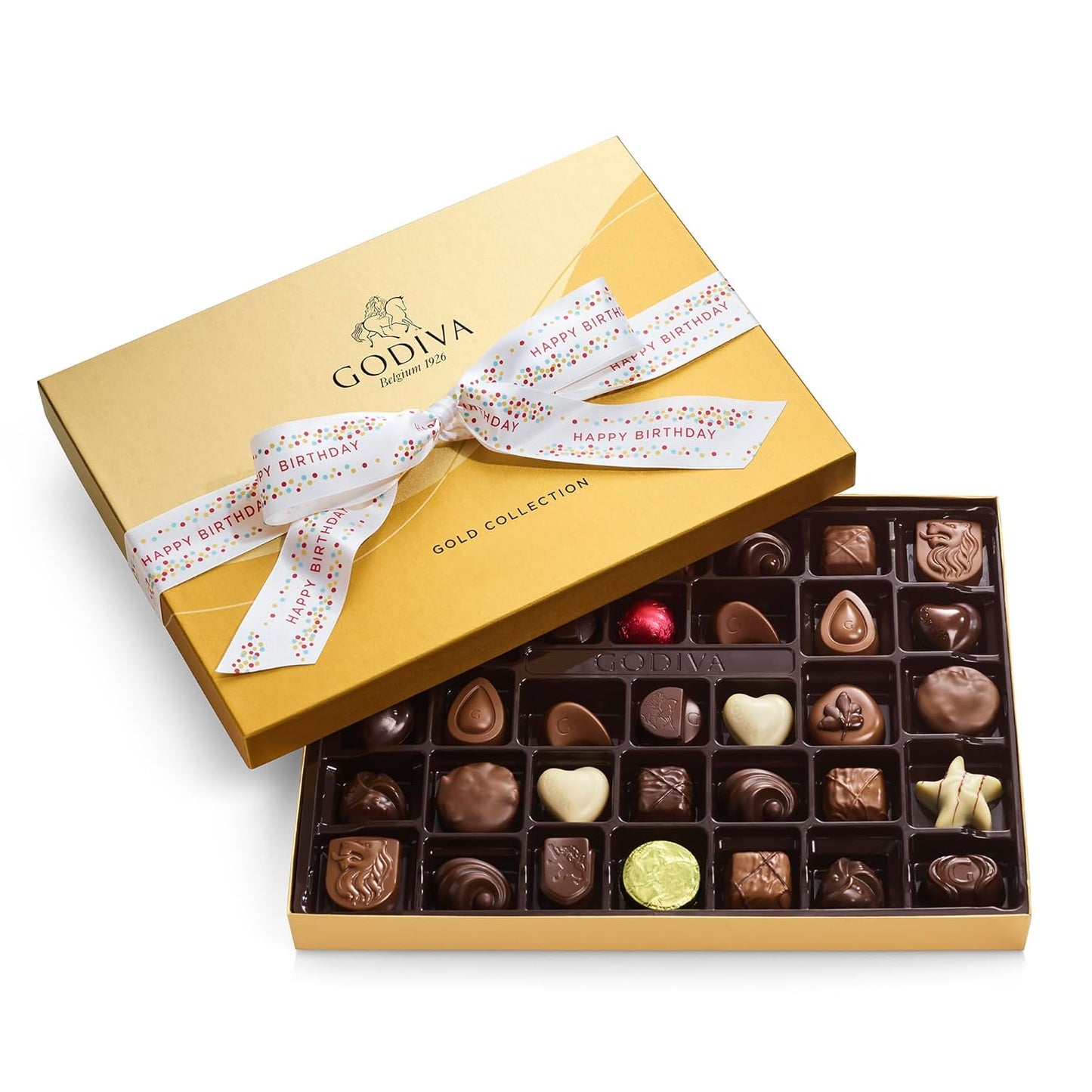 Gourmet Chocolate Gift Box 36-Piece Assorted Treats for Birthdays