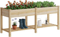 Raised Garden Bed with Legs 72 x 24 x 30.5in - Elevated Wooden Planter