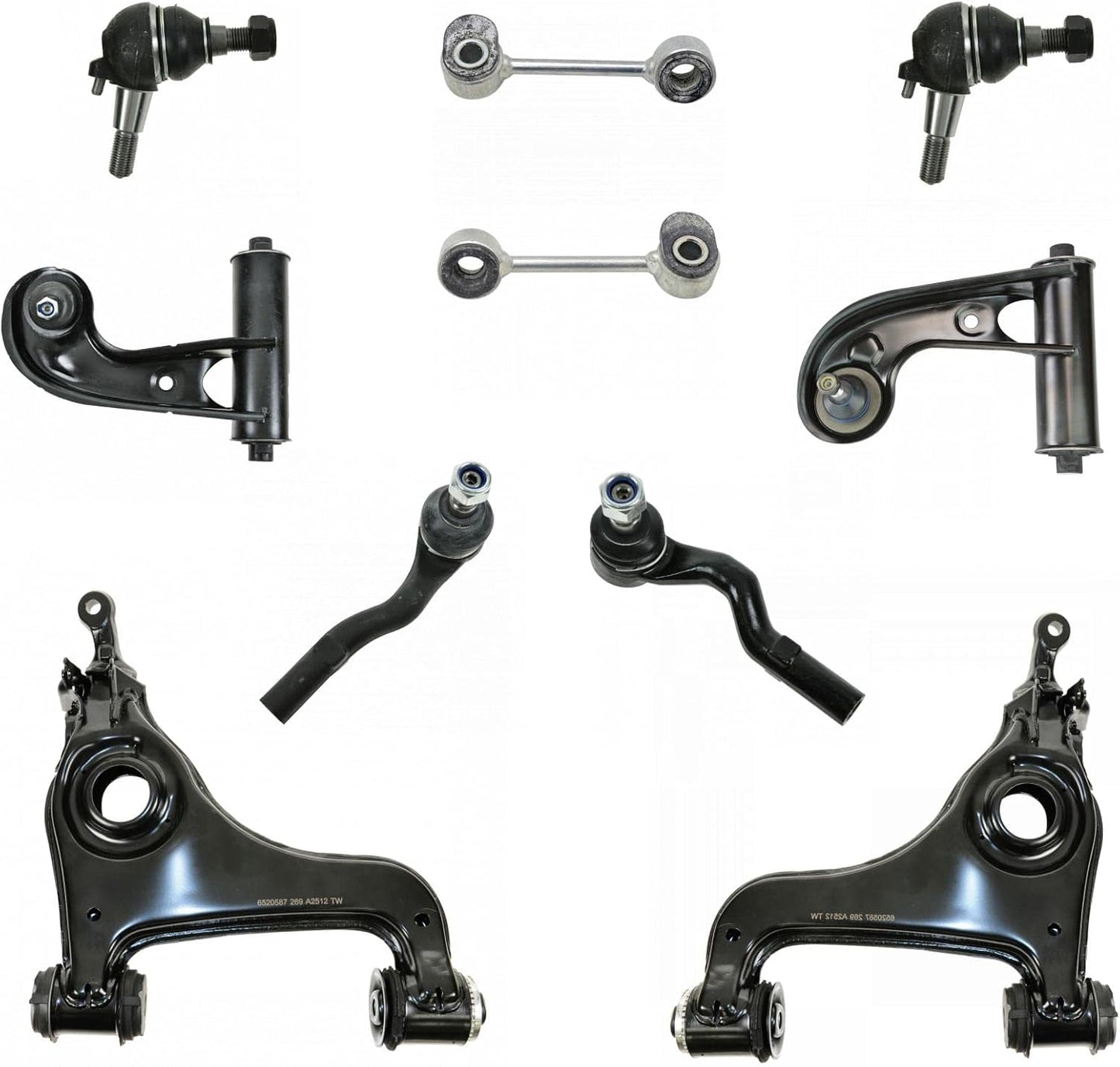 TRQ Front Steering & Suspension Kit for Mercedes-Benz Vehicles