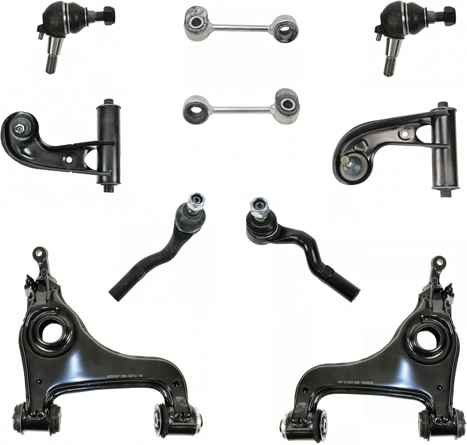TRQ Front Steering & Suspension Kit for Mercedes-Benz Vehicles