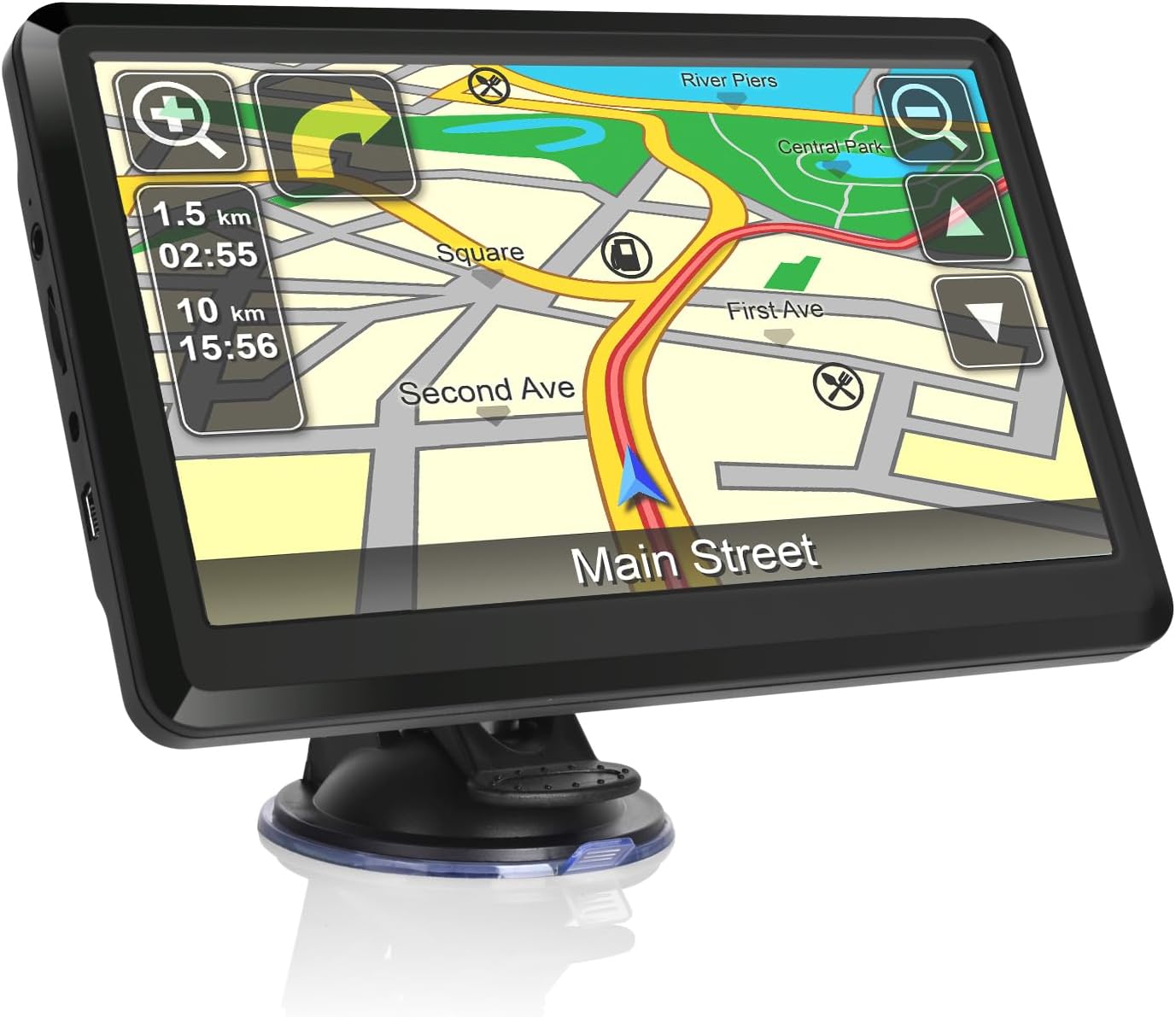 Car GPS Navigation 7-inch with Driver Alerts and Updates