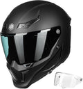 ILM Full Face Motorcycle Helmet MF509 Matte Black M - Dual Visor