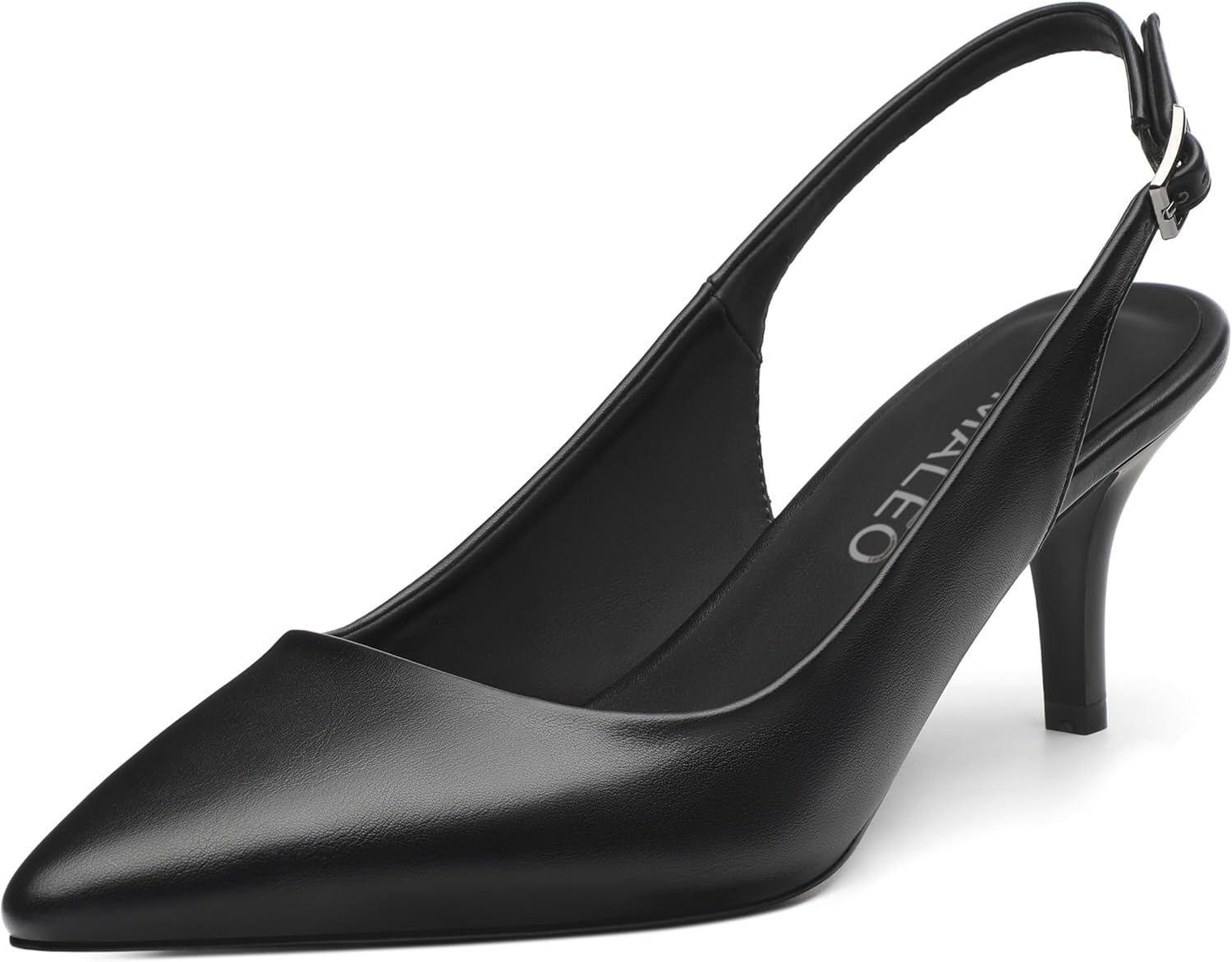 NUMALEO Slingback Heels for Women with 2.5 Inch Kitten Heels