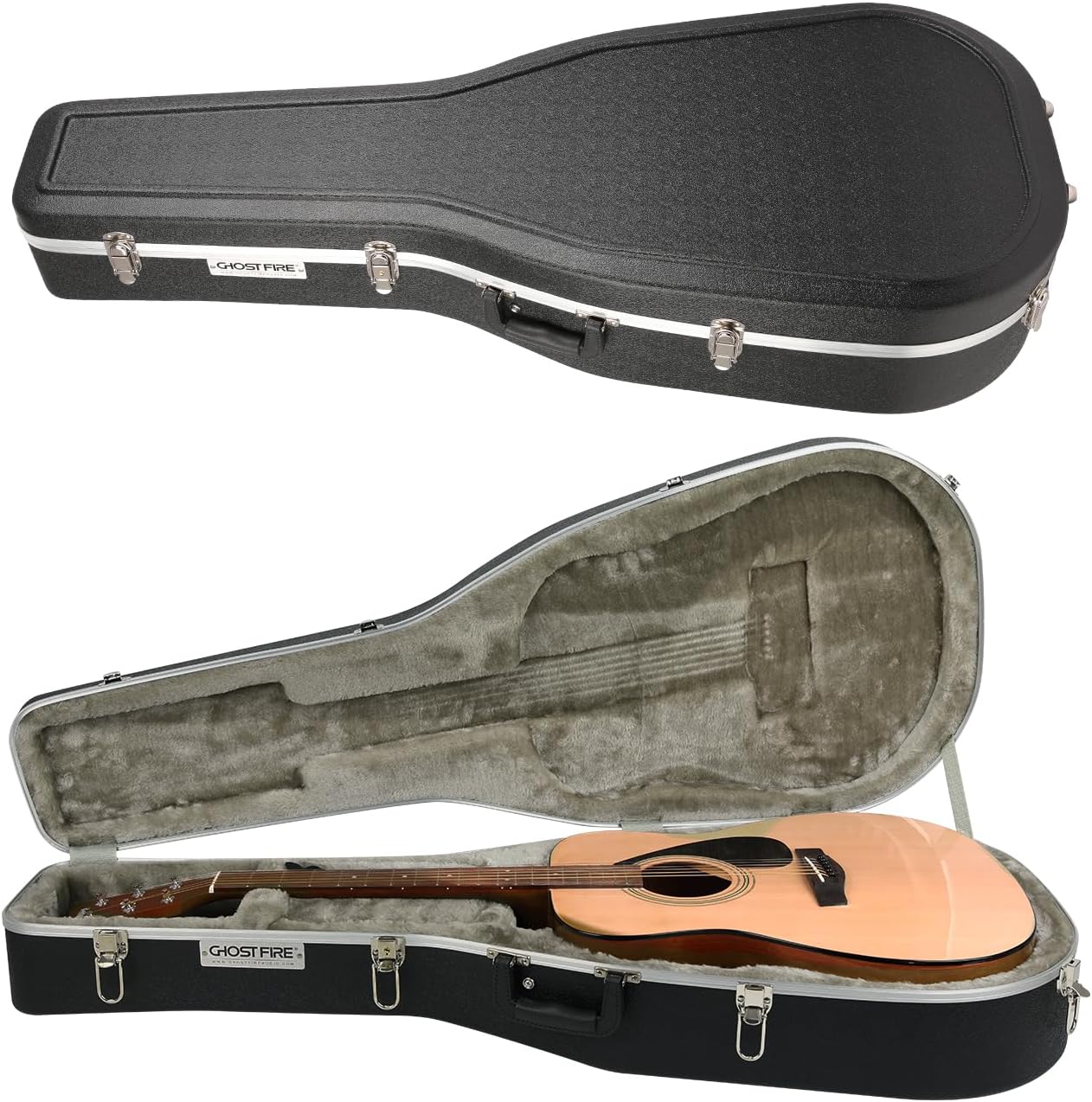 Protective GHOSTFIRE ABS Guitar Case: Secure & Portable