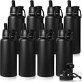 Insulated 32 oz Water Bottle 8 Pack - Keeps Cold 24H, Hot 12H