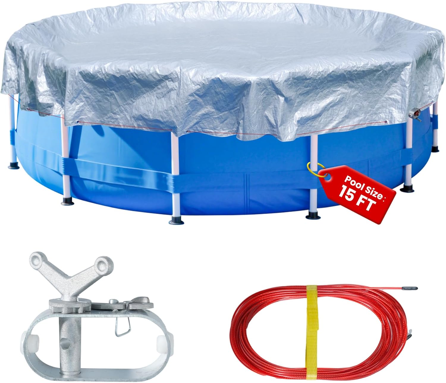 18FT Pool Covers for 14FT Above Ground Swimming Pool Protection