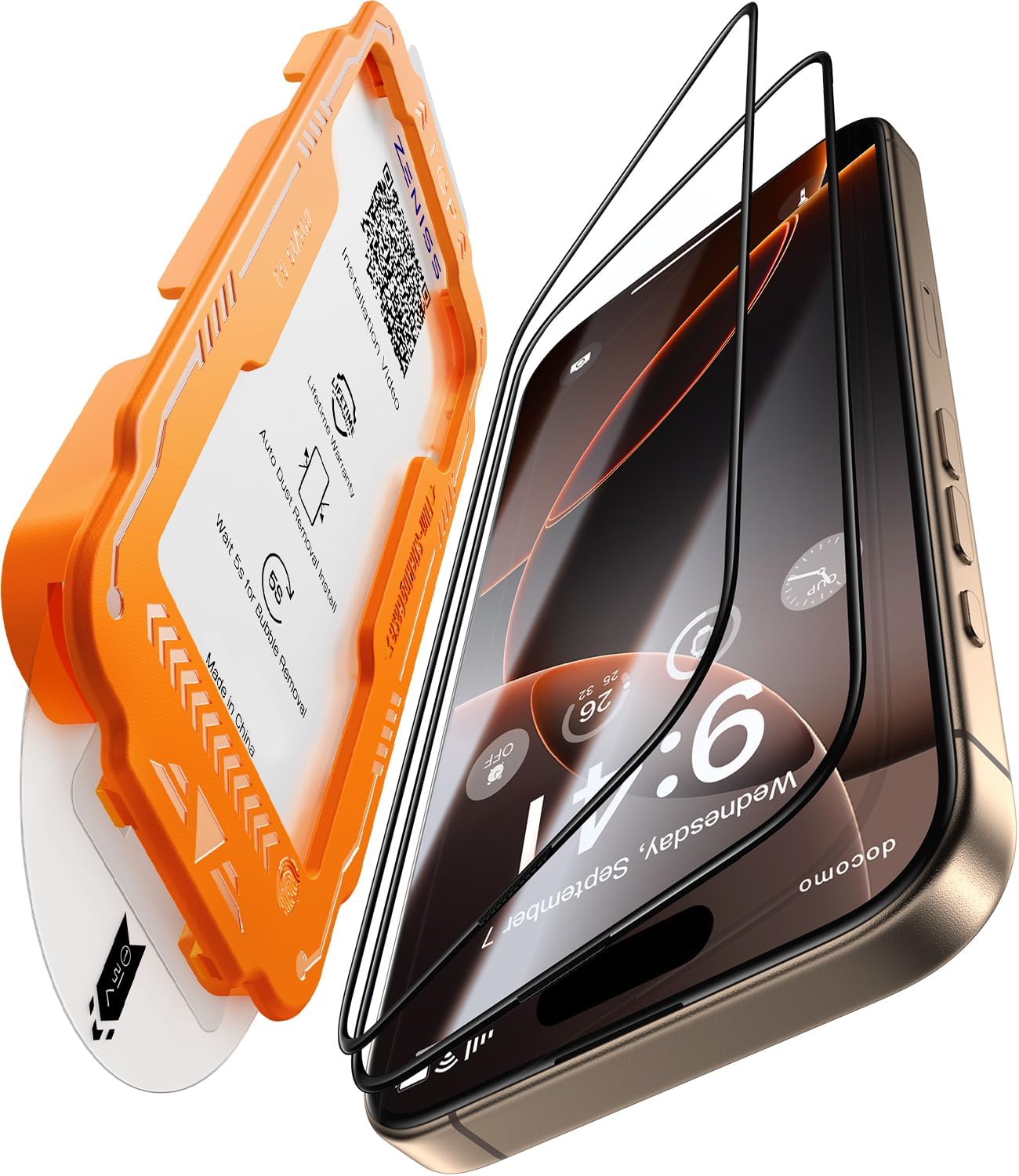 NeverBreak 9H+ Hardness iPhone 16 Pro Max Screen Protector