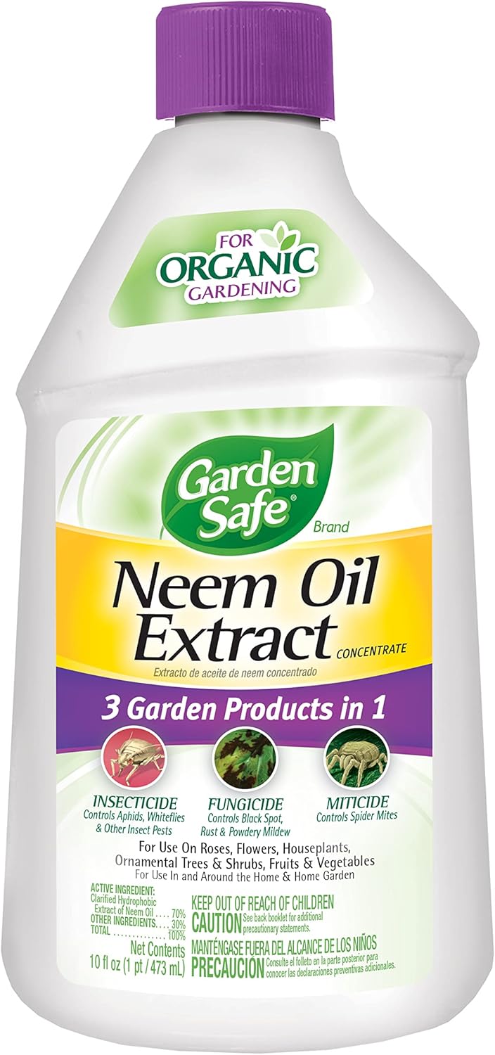Garden Safe Neem Oil for Organic Gardening - 10 Fl Oz Case Pack