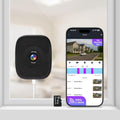 4MP 2.5K Window Camera with 2.4G&5Ghz WiFi - Drill-Free Color Night