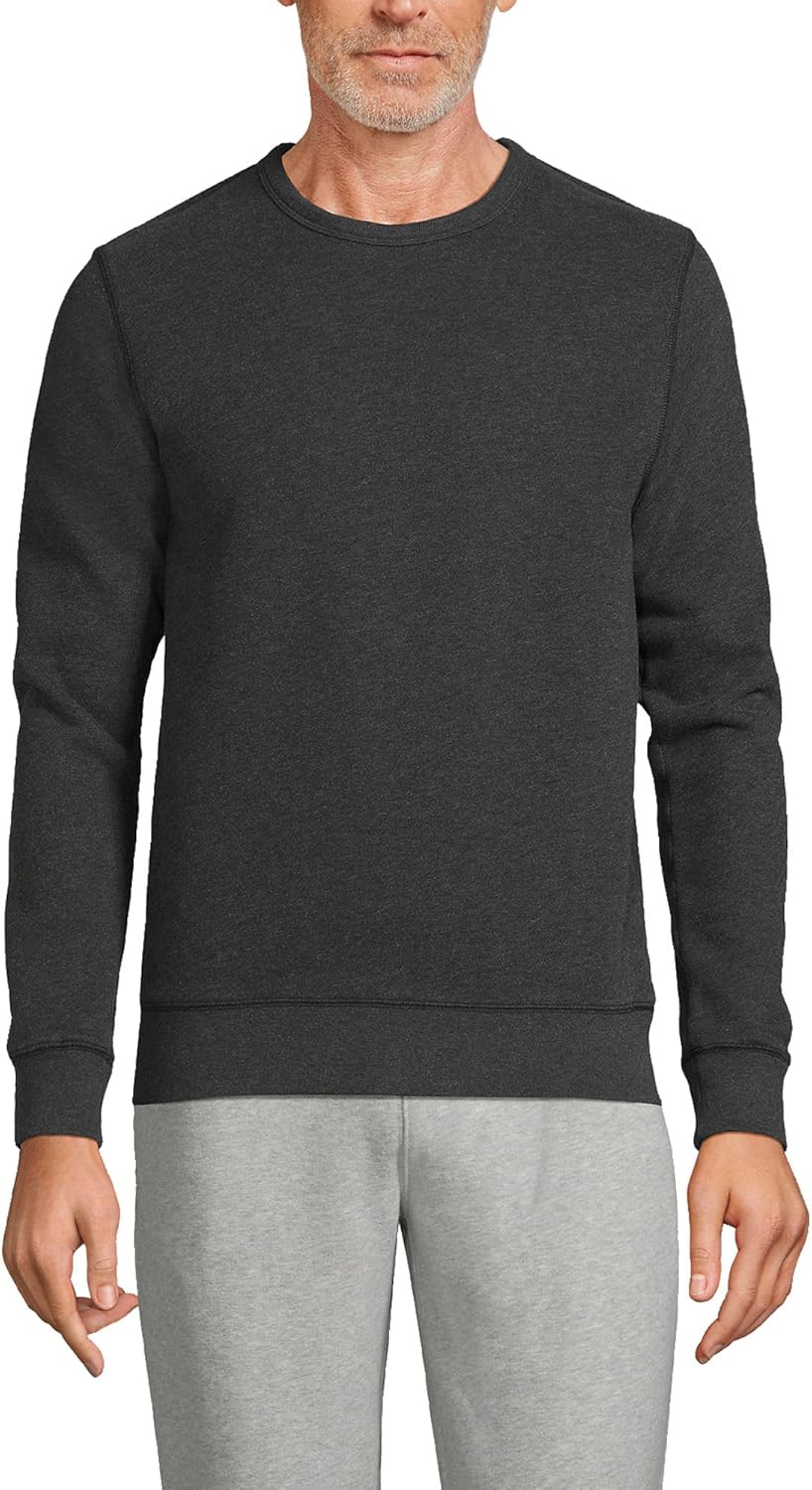 Lands' End Men's Cozy French Terry Sweatshirt