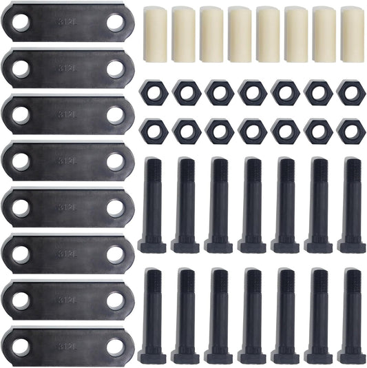 GREPSPUD Trailer Axle Shackle Bolt Kit for Dual Axles
