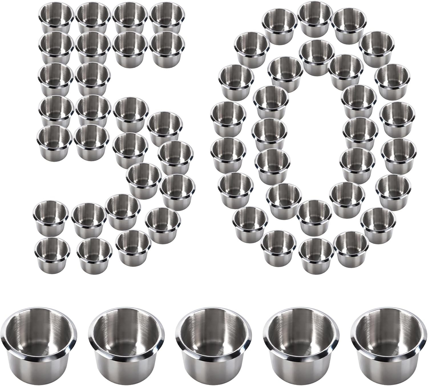Stainless Steel Cup Holder for Poker Tables, Boats, and More
