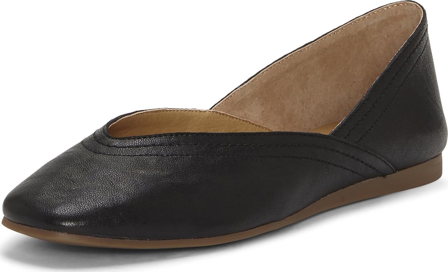 Lucky Brand Women's Alba Ballet Square Toe Flats for Comfort