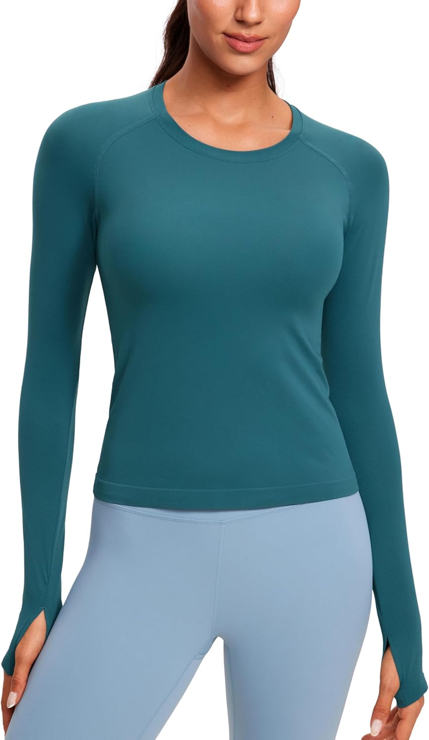 CRZ YOGA Quick Dry Seamless Athletic Top