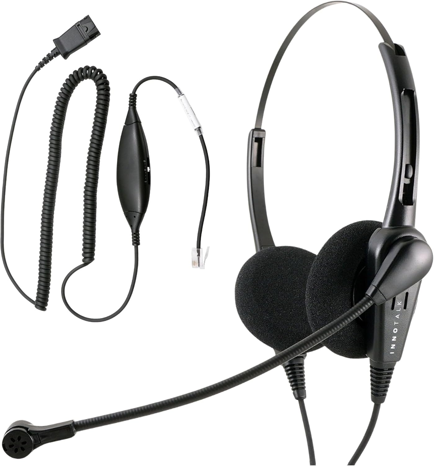 INNOTALK RJ9 Phone Headset for Business with Noise Cancel Mic