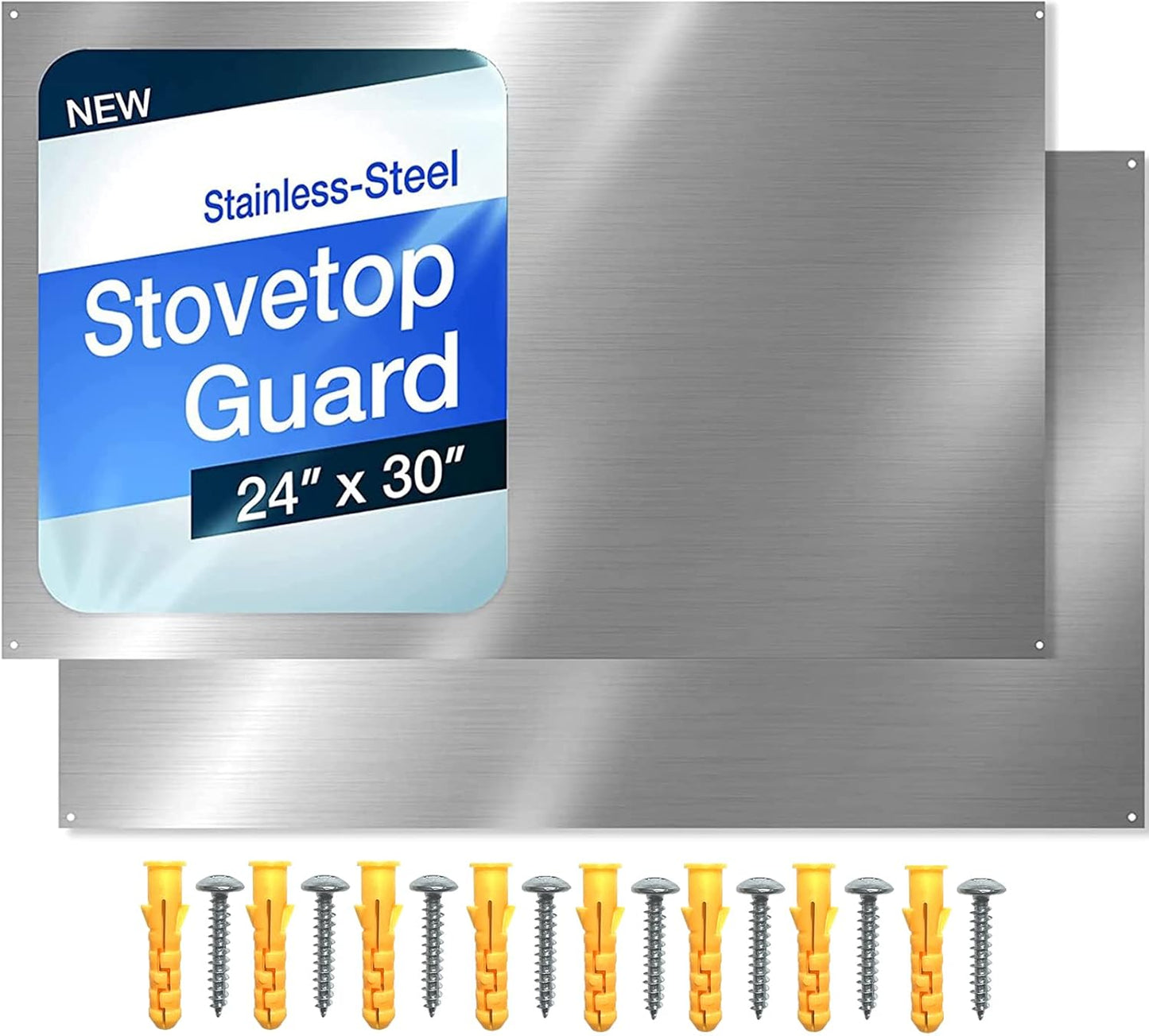 Reversible Metal Backsplash for Stovetop Easy Installation