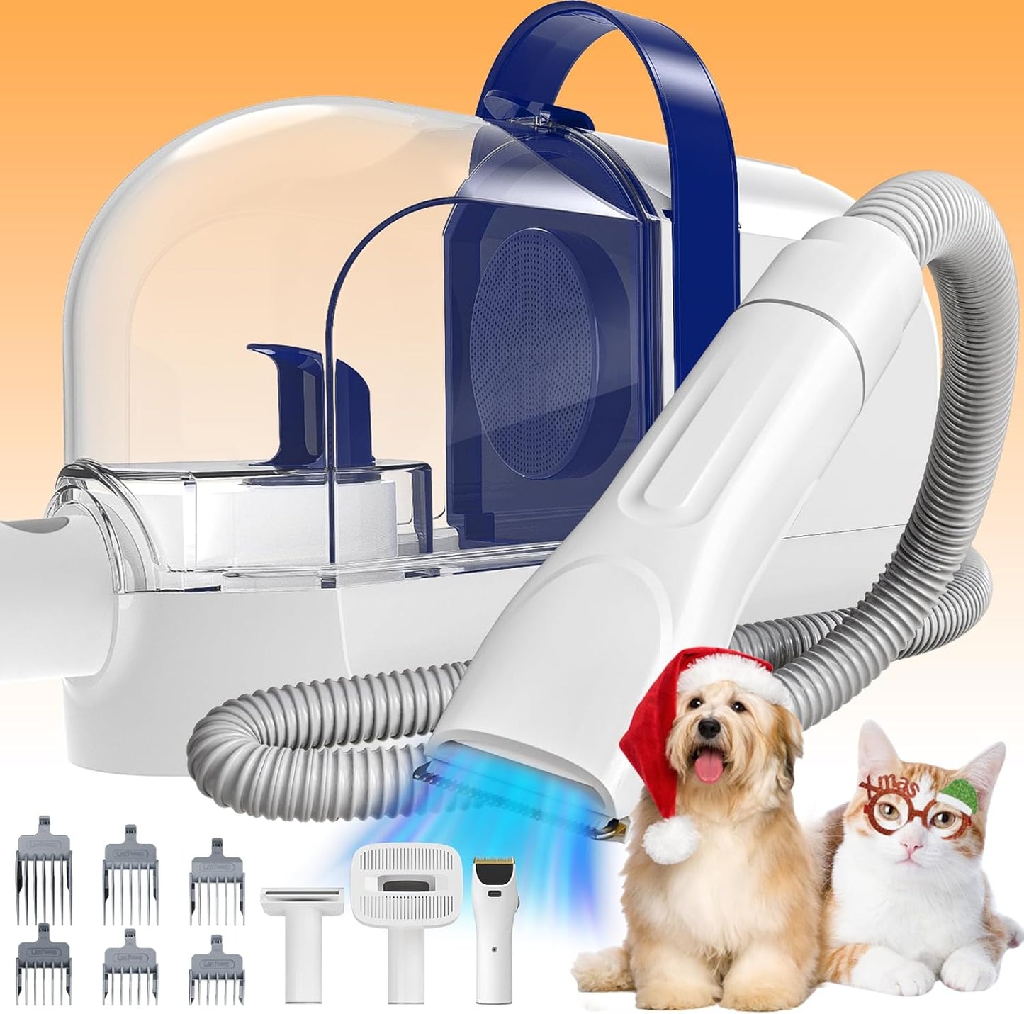 Rywell Dog Grooming Vacuum: Low Noise Pet Hair Removal