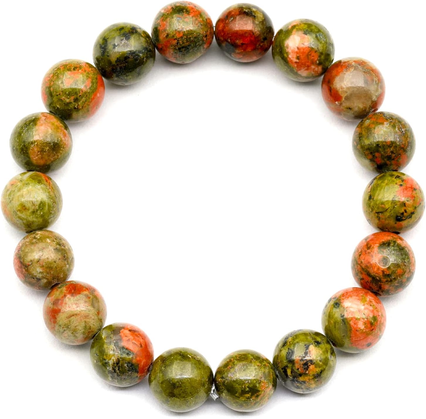 Natural Fluorite Beaded Stretchy Bracelet for Healing and Style