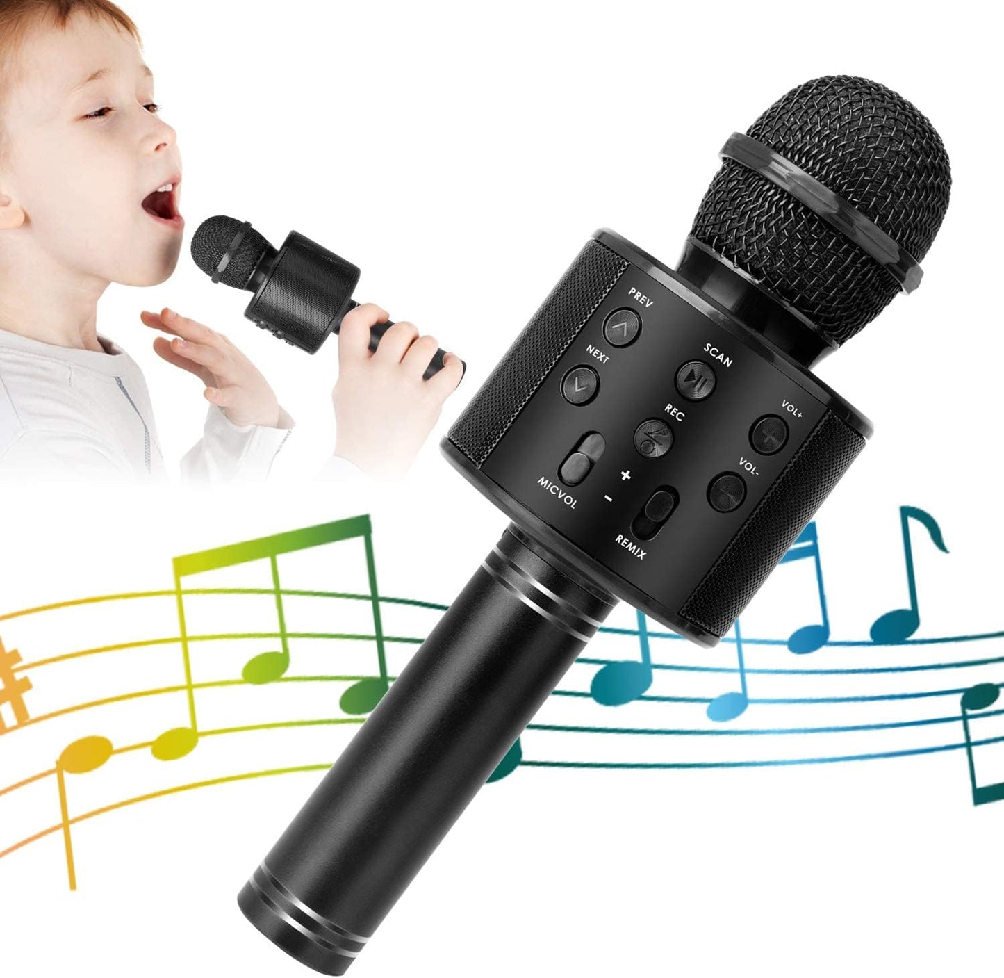 KIDWILL Wireless Karaoke Mic - 5-in-1 Speaker Fun