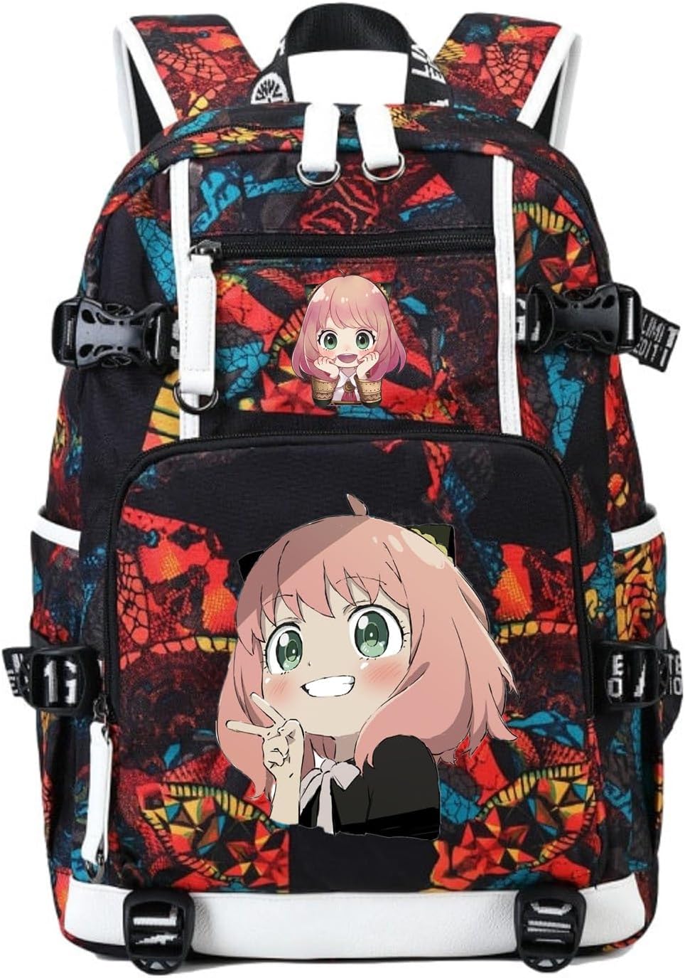 ISaikoy Cute Canvas Casual Backpack for School and Travel