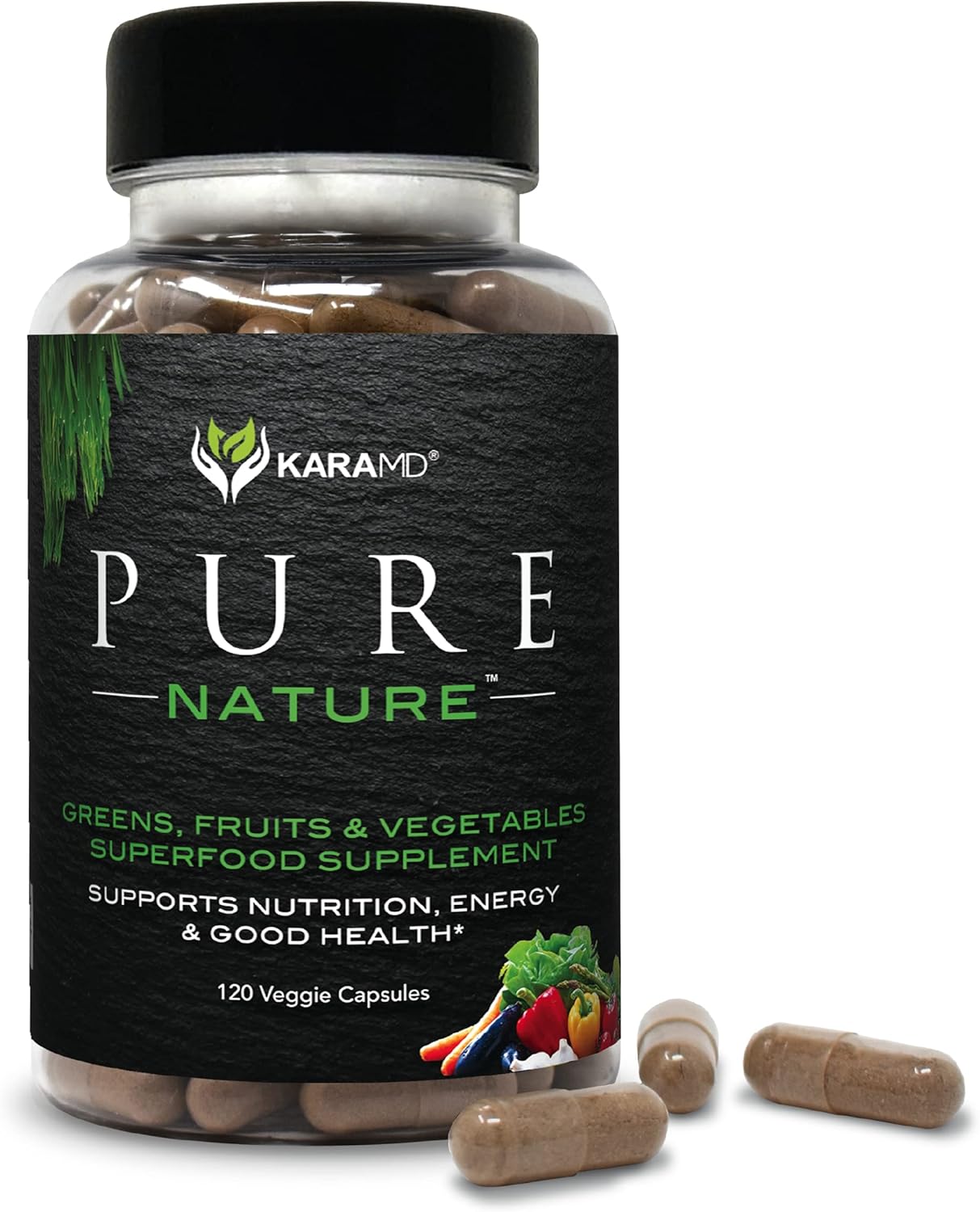 KaraMD Pure Nature Greens Supplement for Energy & Digestion