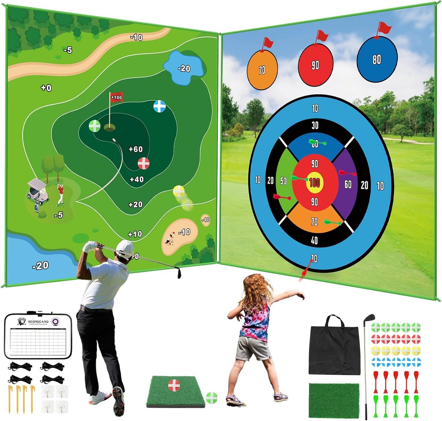 Double-Sided Golf Chipping Game Set