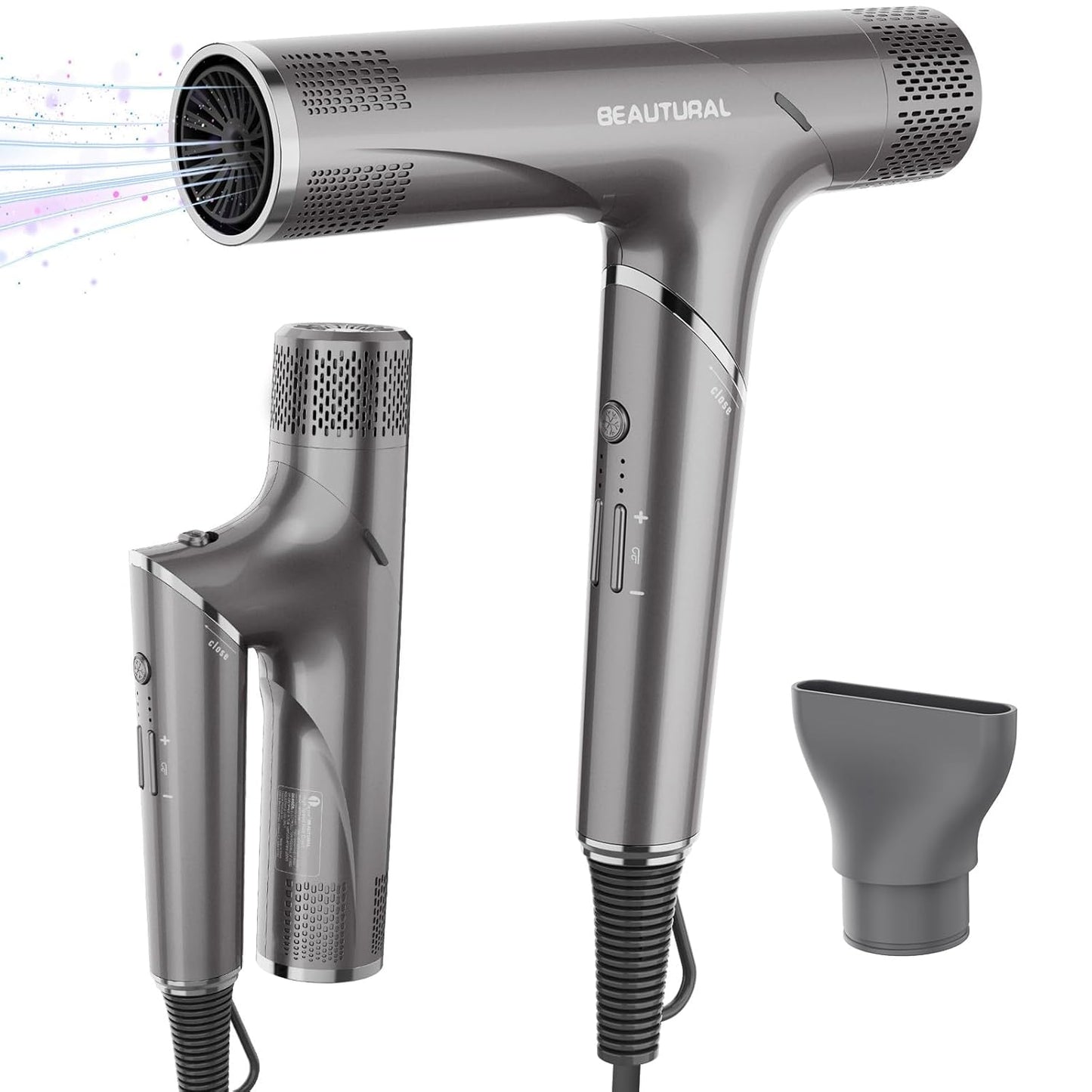 BEAUTURAL Hair Dryer with 110000 RPM Brushless Motor for Travel