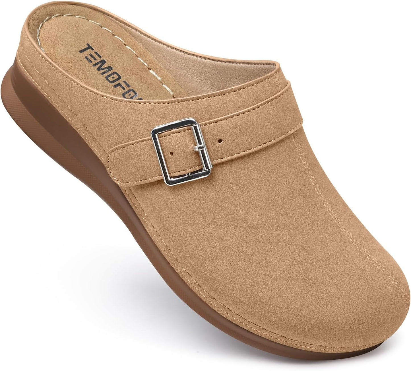 TEMOFON Clogs for Women: Comfortable Non Slip Casual Sandals