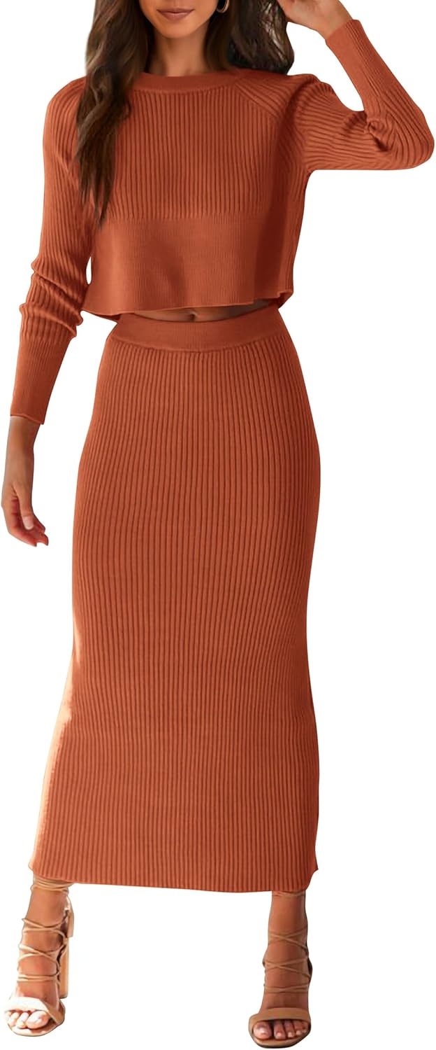 PRETTYGARDEN Women's 2 Piece Sweater Set for Casual Winter Style