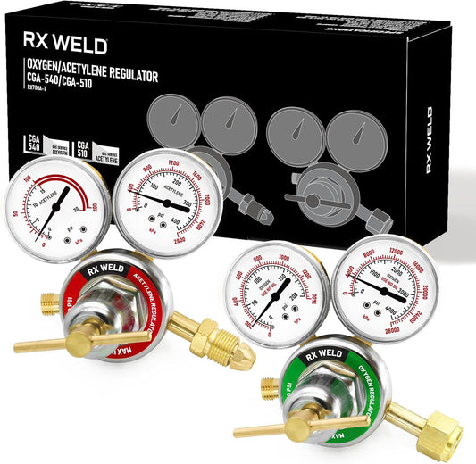 RX WELD Oxygen and Acetylene Regulators for Welding and Cutting
