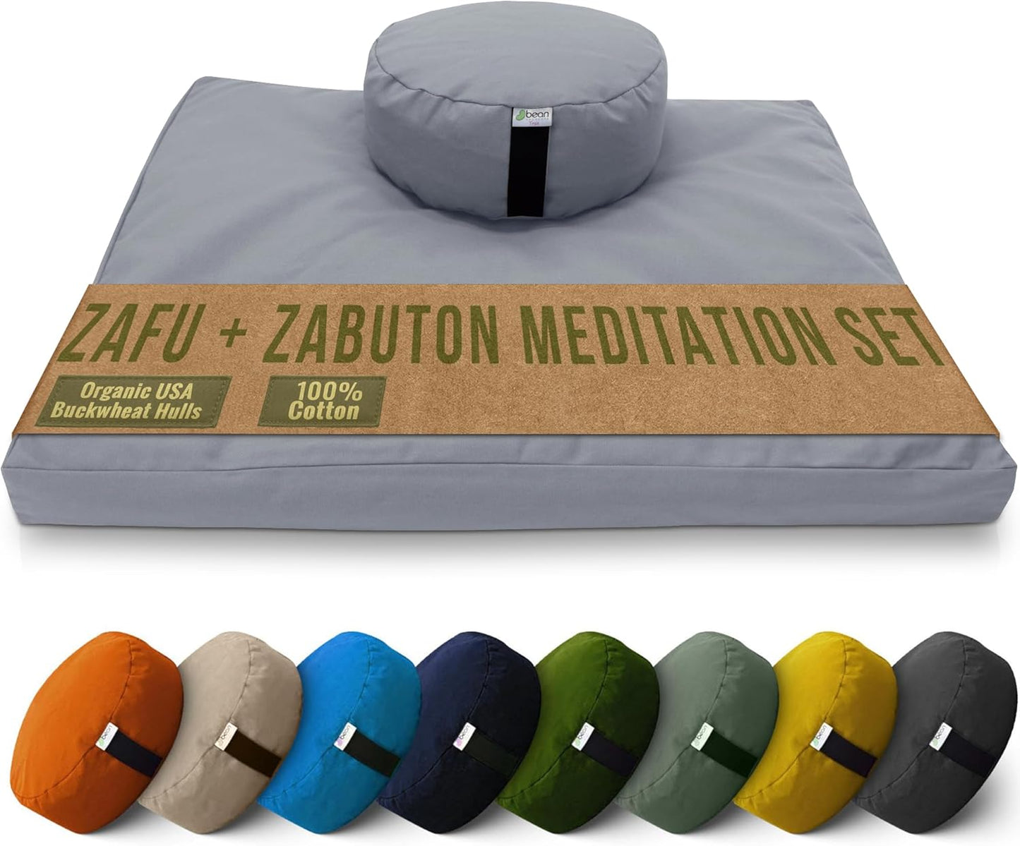 Bean Products Meditation Cushion Mat Set for Ultimate Comfort
