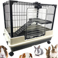 Large Deluxe Indoor/Outdoor Critter Cage - Rolling Hutch